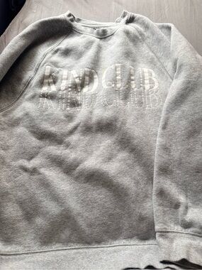 Brunette The Label - (2 items) Gray Crewneck Sweatshirt with matching shorts
